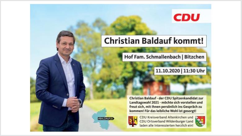 Christian Baldauf zu Besuch